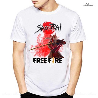Áo thun in hình Free Fire Samurai Zombie Katana - Mẫu mới F2268