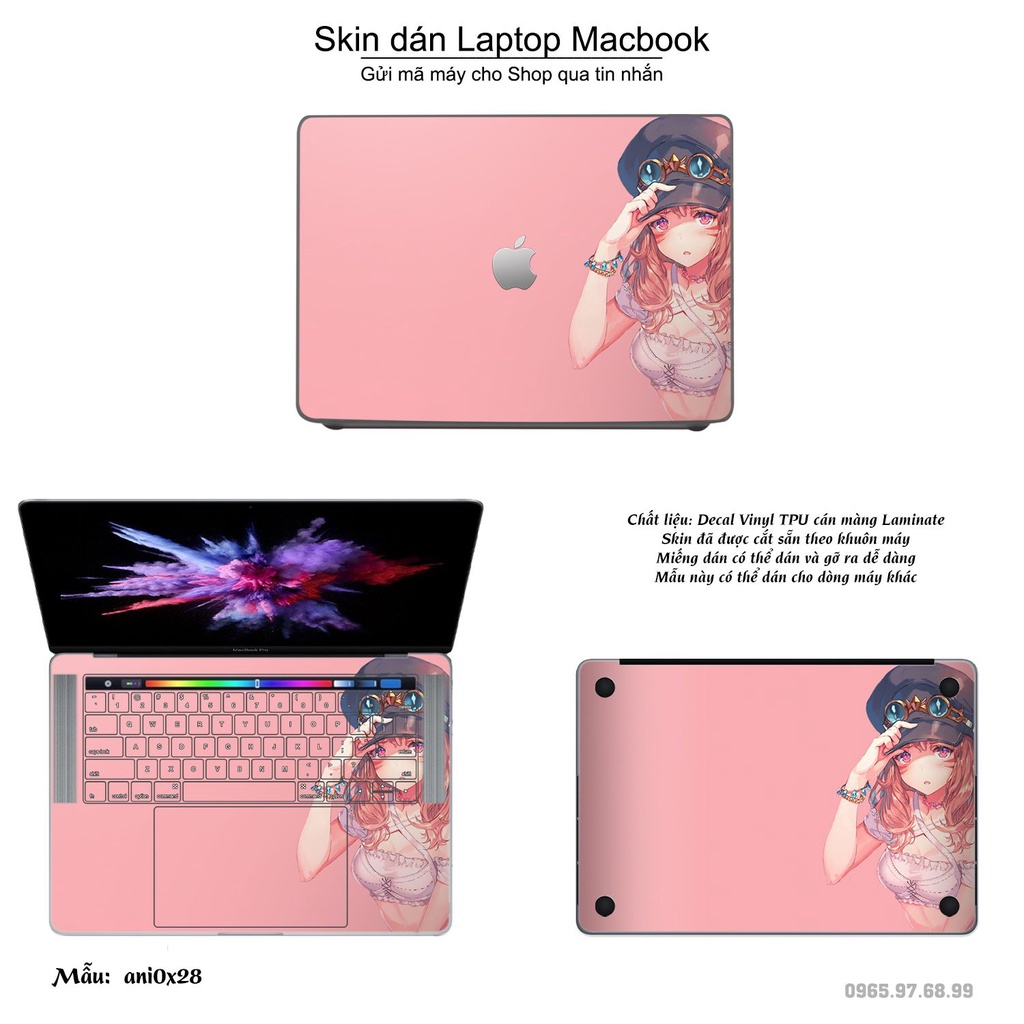 Skin dán Macbook mẫu Anime image (đã cắt sẵn, inbox mã máy cho shop)