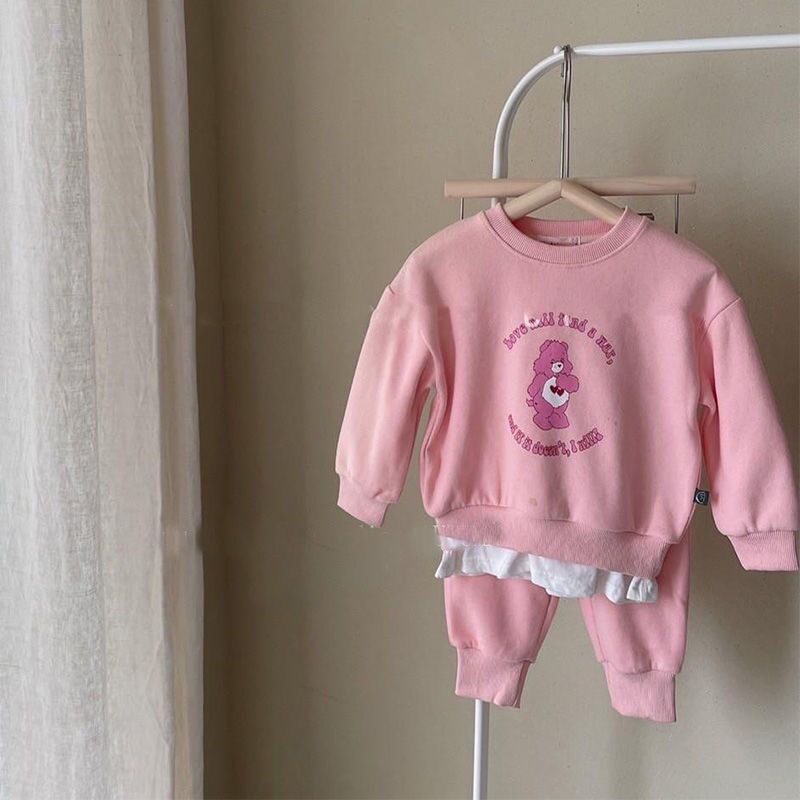 [Babycat] Hàng Có Sẵn Áo Sweater Giả Hai Mảnh Phong Cách Nhật Bản Hàn Quốc Nhật Bản Mùa Xuân Thu Giản Dị Dành Cho Bé Gái