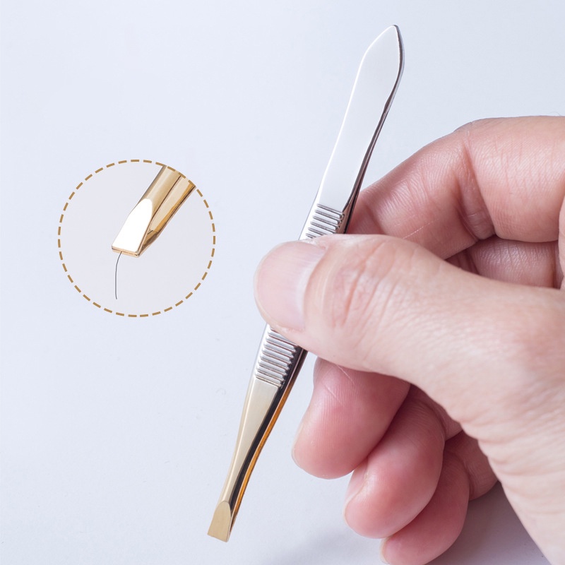 [Hàng mới về] Nhíp tỉa lông mày chất liệu thép không gỉ chống trượt đa năng cao cấp