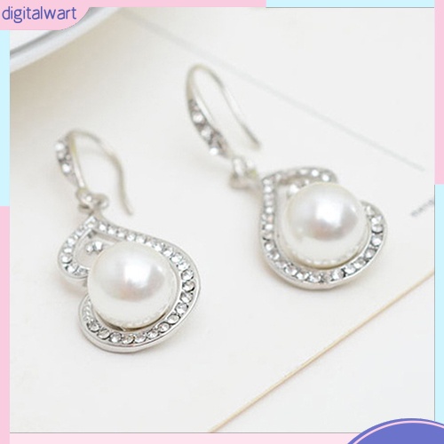 Set Vòng cổ Và Đôi Khuyên Tai Đính Ngọc Trai Nhân Tạo Xinh Xắn Thời Trang Dành Cho Nữ