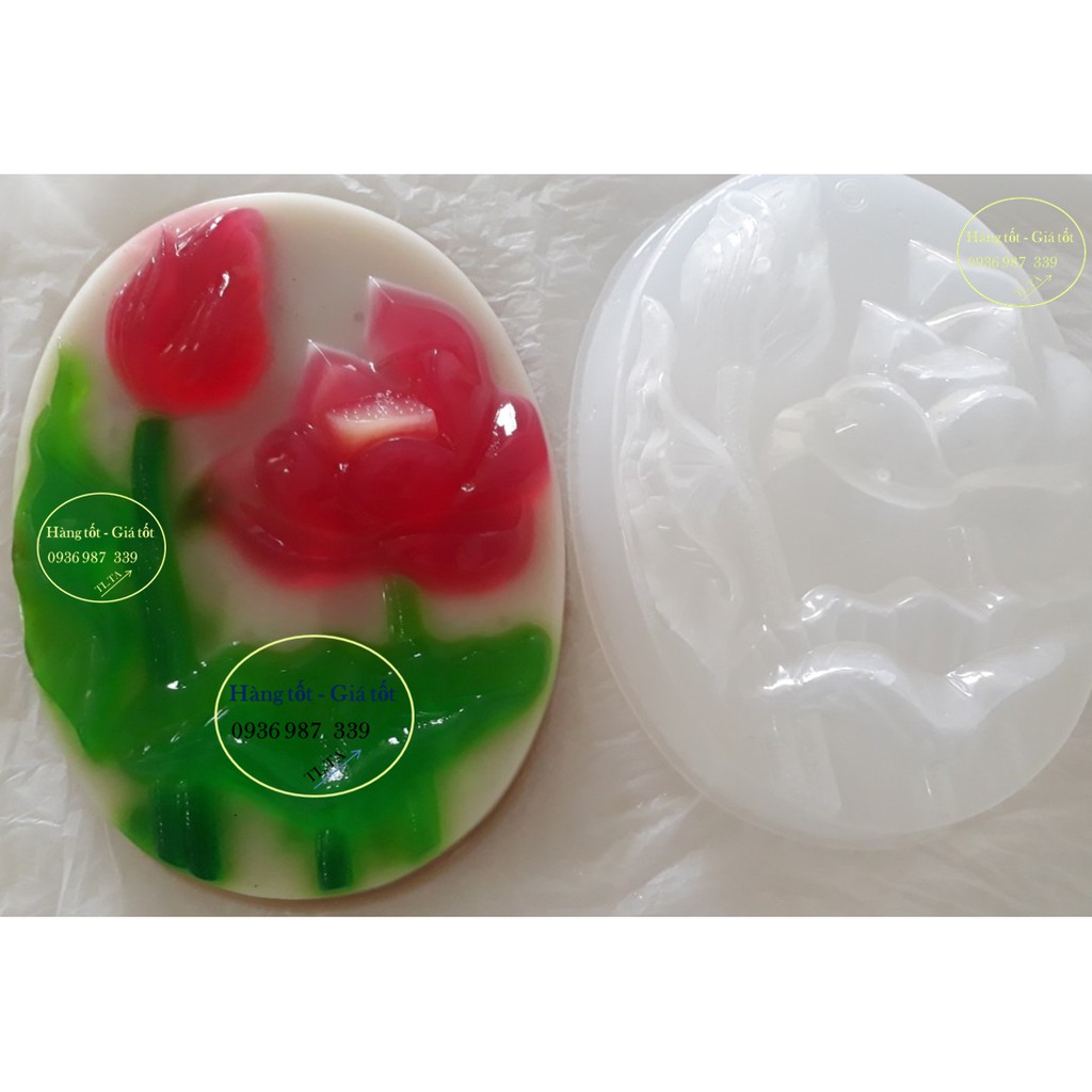 KHUÔN RAU CÂU HÌNH HOA LÁ SEN ĐẸP