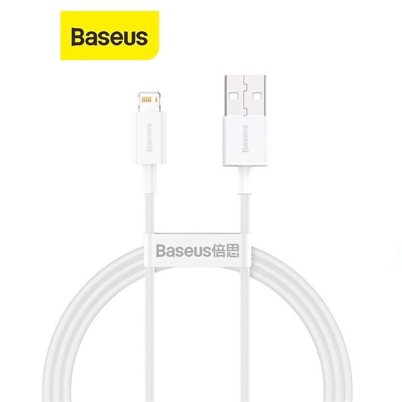 Cáp sạc 2.4A Baseus Superior Lightning truyền dữ liệu 480Mbps dây nhựa ABS dài 100CM
