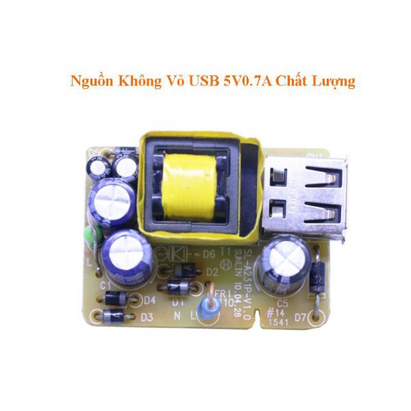 Nguồn Không Vỏ USB 5V0.7A