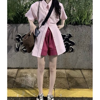 SET SƠ MI NÚT BẤM EO + QUẦN SHORT