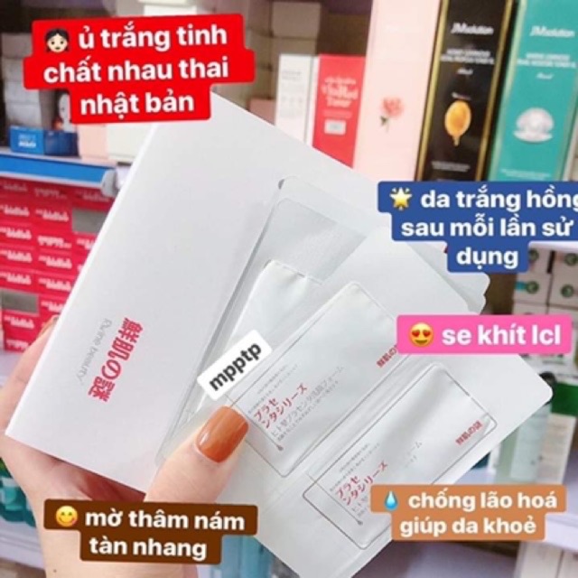 [Mã LAOR21N06 hoàn 8% xu đơn 250K] Ủ Trắng Face Nhau Thai Cừu Chuẩn Nội Địa Nhật Rwine Beauty Placenta Face Cleanser