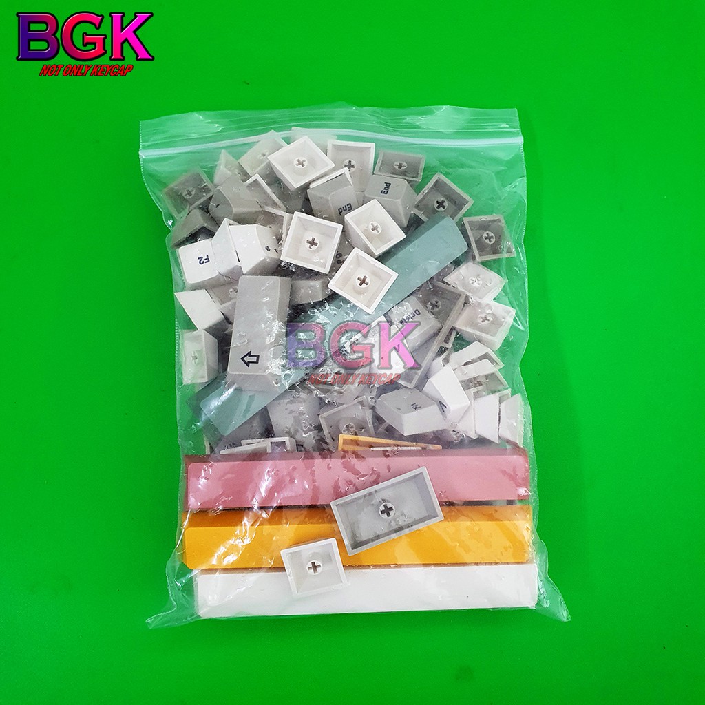 Bộ Keycap CGMK 9009 Thick PBT Cherry Profile Dye Sub 134 Nút cân được layout 68,84,96,98...