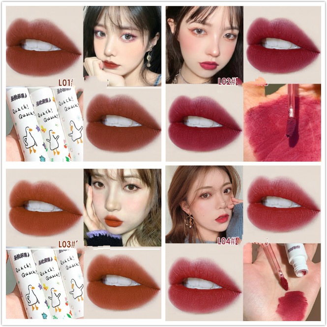 [Hàng mới về] Son môi Qipin Vibely kiểu nhung mờ phong cách Hàn Quốc lâu trôi với 6 màu quyến rũ dành cho người mới