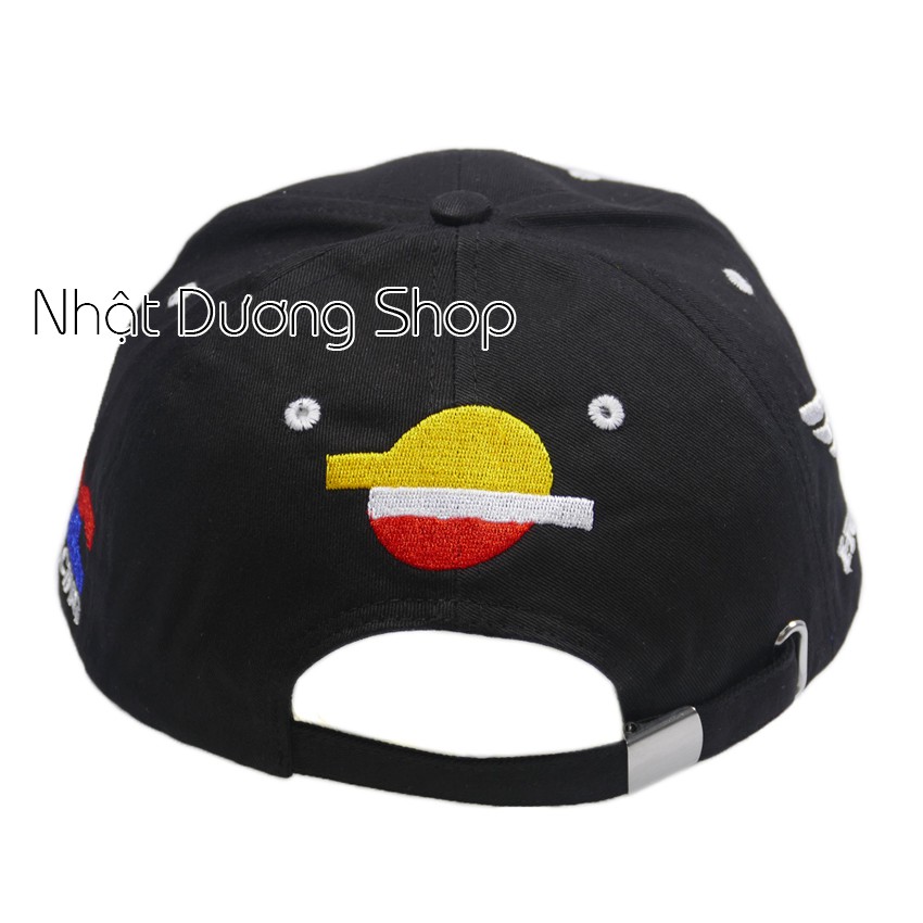 Nón kết tem xe khóa gài xịn Honda - Đen chất liệu Kaki cao cấp oát mềm được họa tiết nổi bật thích hợp cho các bạn trẻ