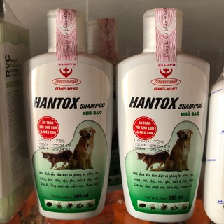 Sữa tắm diệt bọ chét ve rận trên chó mèo hantox xanh 300ML