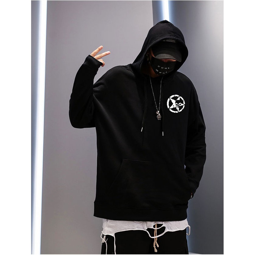 FreeShip Áo Hoodie Loại Dày Dáng Rộng Unisex Nam Nữ Siêu Ngầu Sinistek - áo hoodie nỉ bông chất đẹp phong cách hàn