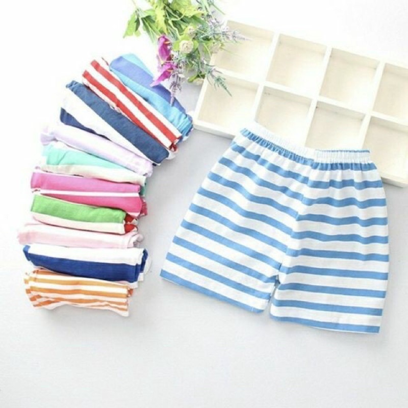 SET 10 QUẦN CHỤC ĐÙI KẺ COTTON, QUẦN CỘC CHO BÉ