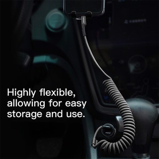 Cáp sạc Lightning dây xoắn Baseus Fish Eye Spring Data cho Iphone / Ipad