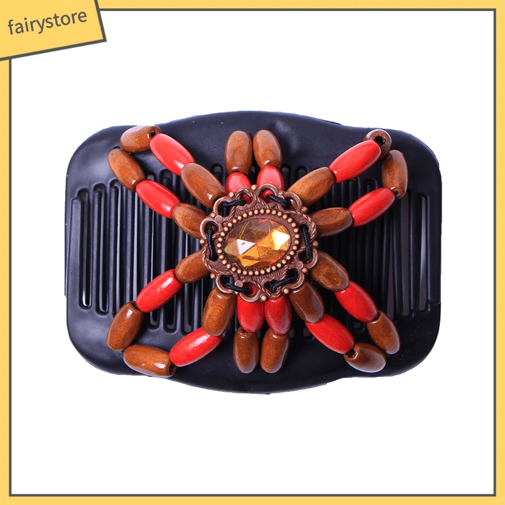 Lược Cài Tóc Đính Hạt Phong Cách Retro Thời Trang Cho Nữ