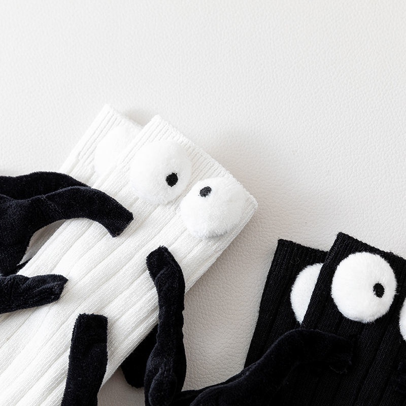 [Hàng Có Sẵn] Vớ Cotton Ống Trung Bình Ba Chiều Búp Bê Hoạt Hình Hàn Quốc Dễ Thương Hợp Thời Trang Cho Trẻ Em