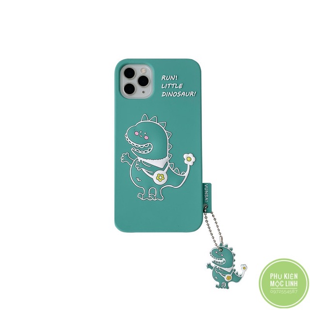 🦕Tặng kèm móc Dragon🦕Iphone 6plus 7plus 8plus X Xs max 11 / 11 pro / Max Ốp silicon khủng long đuôi hoa  chống sốc