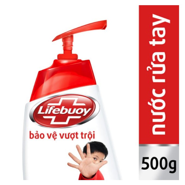 Nước Rửa Tay Lifebuoy Bảo Vệ Khỏi Vi Khuẩn Chai 180g - 500g