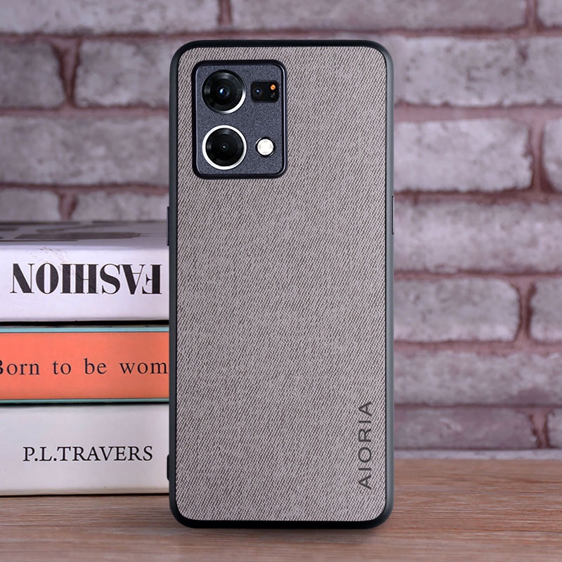 Ốp Điện Thoại Da Viền TPU Dẻo Sang Trọng Thời Trang Cho OPPO Reno 6 7 Pro Plus Reno6 Reno7 5G 4G