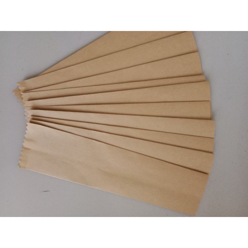 Combo 100 túi kraft Nhật 5 x 20/22 cm