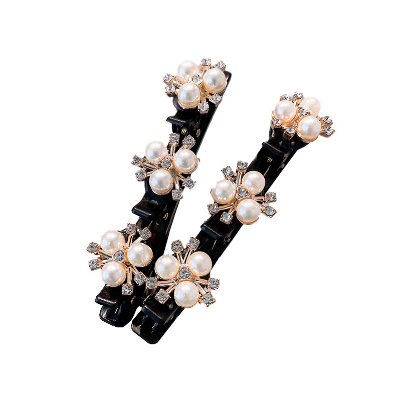 Kẹp Tóc Hai Lớp Kiểu Bện Phong Cách Hàn Quốc Mới 2022