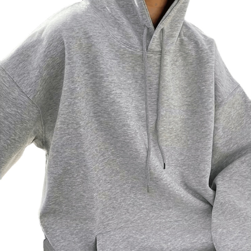 Áo hoodie Màu Trơn Dáng Suông Thoải Mái Chất Lượng Cao Thời Trang Unisex Phong Cách Hàn Quốc