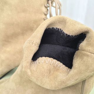 Giày boot nữ, da lộn cao cấp, gót cao 7cm