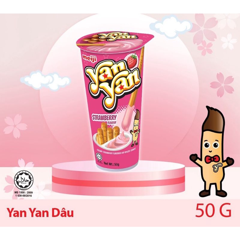 Bánh Que Chấm Kem Yan Yan Meiji 50g