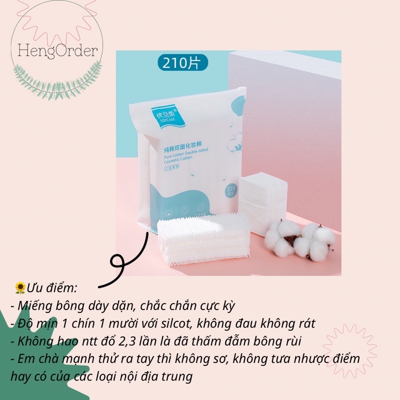 BÔNG TẨY TRANG JOYCARE 630 miếng