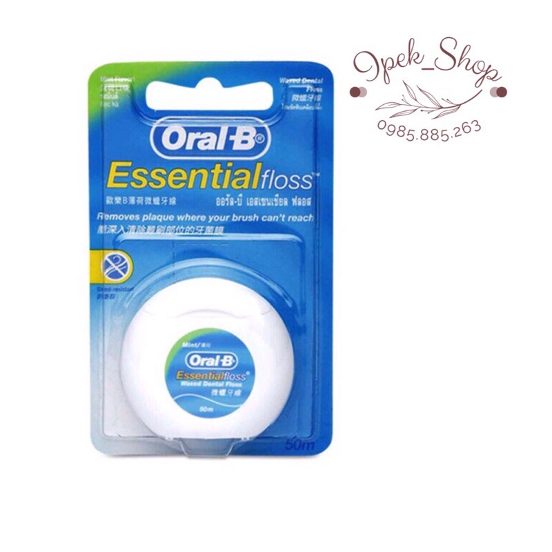 Chỉ nha khoa ORAL-B Essential Floss 50m - Ipek_Shop