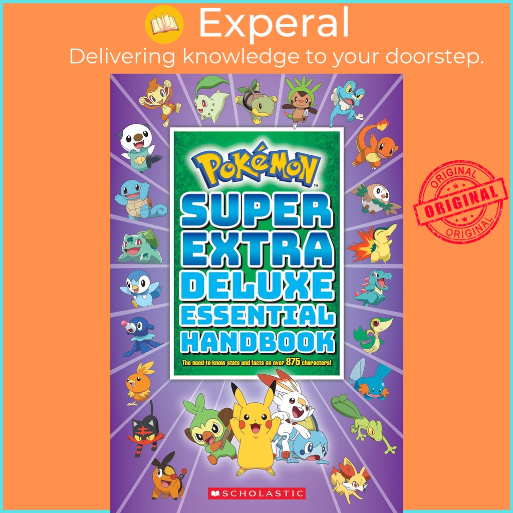 Sách - Pokemon: Super Extra Deluxe Essential Handbook by Scholastic (US edition, paperback)