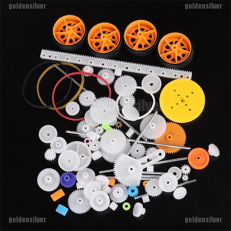 [gold] Set 78 Bánh Răng Đồ Chơi Bằng Nhựa DIY Cho Mô Hình robot