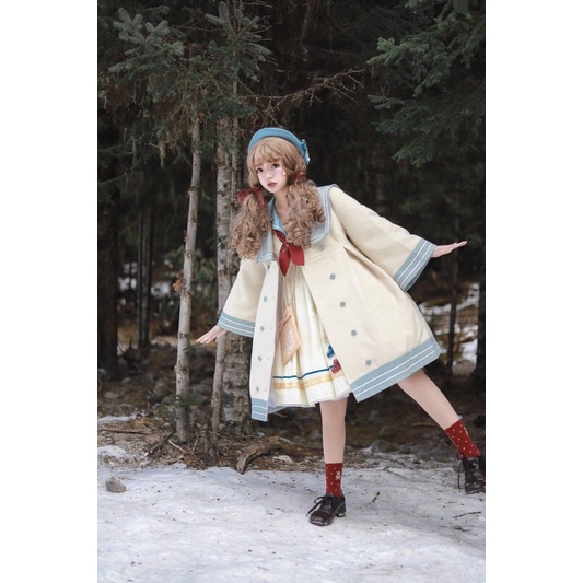 YAS0682-Áo khoác be Toffee girl