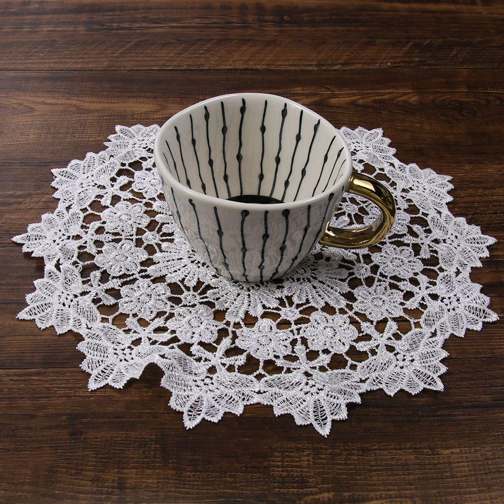BORAG Khăn Trải Bàn Tròn Chất Liệu Cotton Màu Sắc Xinh Xắn