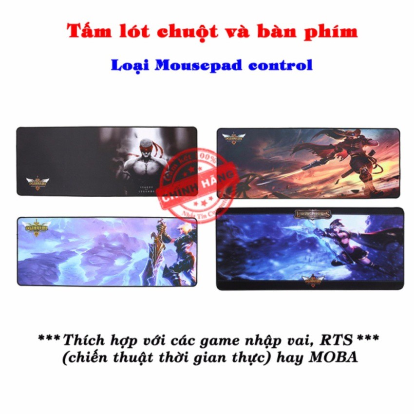 Tấm lót chuột và bàn phím chơi game NTC3-Loại Mousepad Control