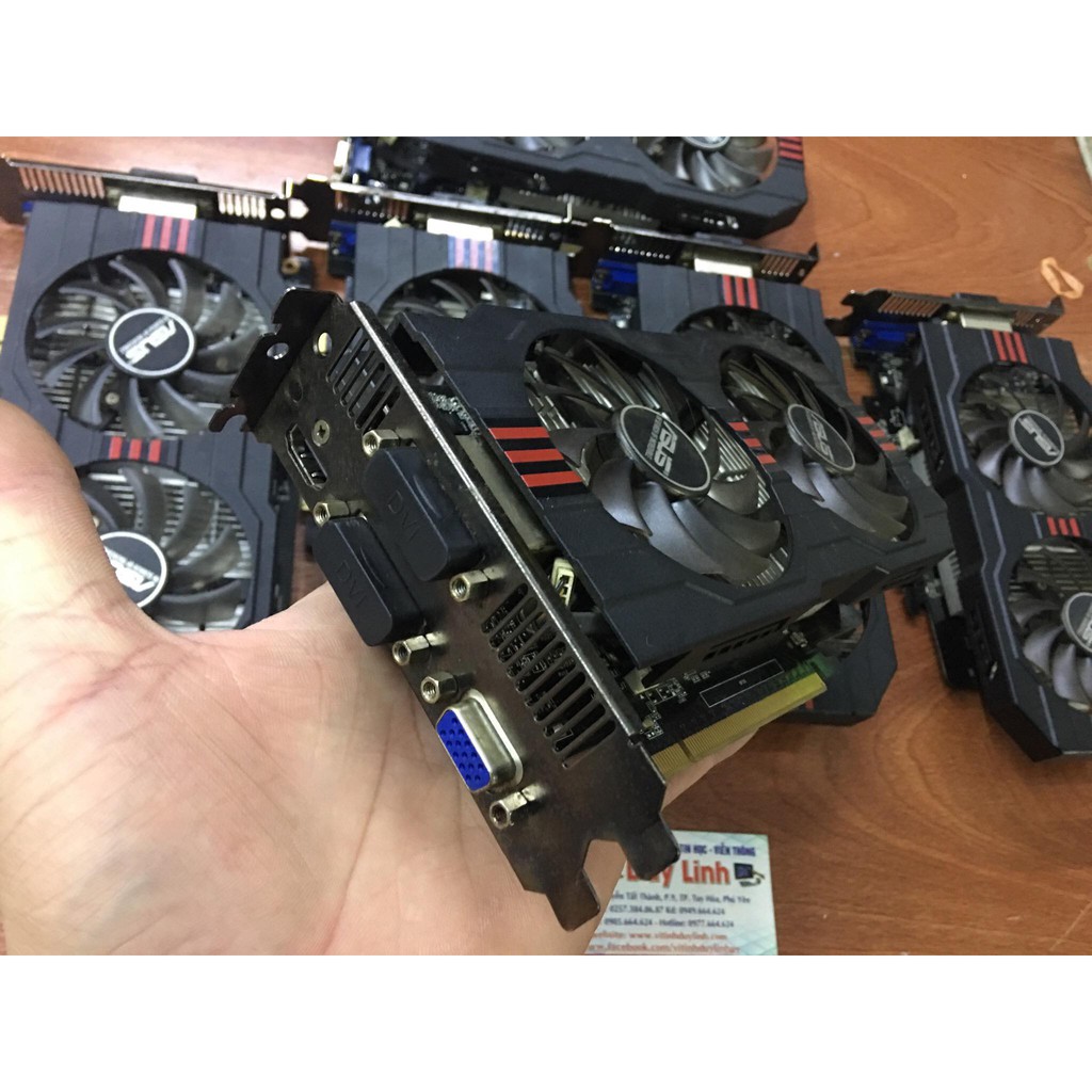 Vga Gigabyte 750ti 2G bảng 2 fan đẹp ngon lành