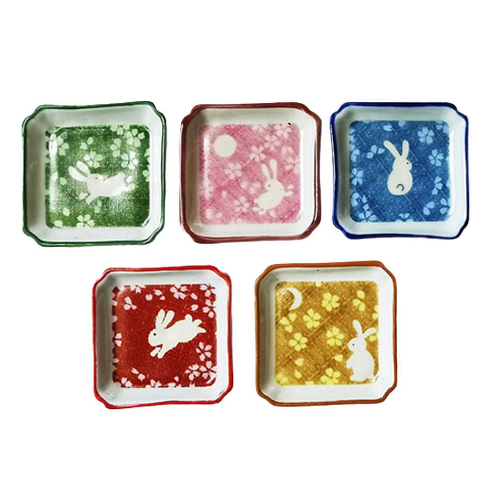 Wis| Mô Hình Đĩa Sáp In Hình Thỏ Dùng Trang Trí Nhà Búp Bê