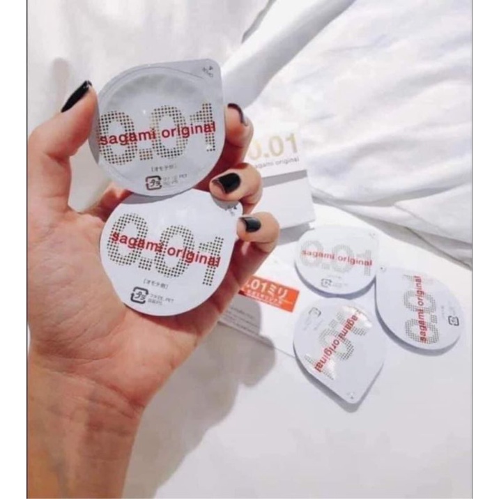 Bao cao su Sagami Original 0.01 - Hộp 5 cái Nội địa Nhật chính hãng
