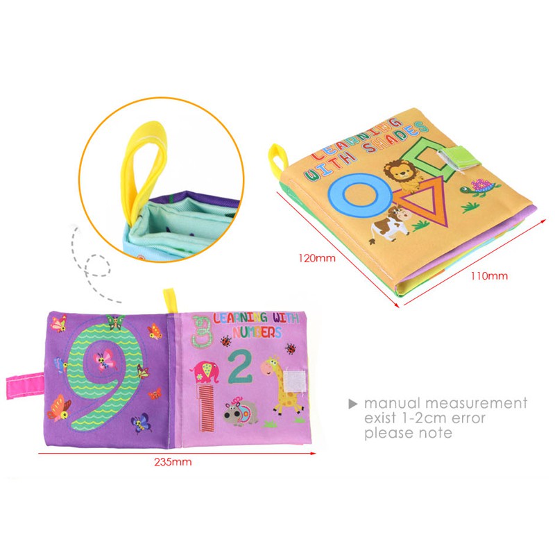Sách vải mềm đồ chơi cho bé học nhận biết thế giới xung quanh