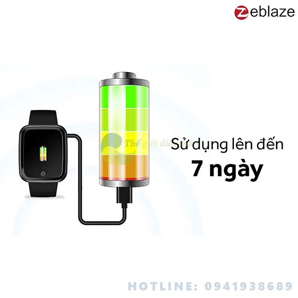Đồng hồ thông minh Zeblaze crystal 2 theo dõi sức khỏe bảo hành 12 tháng shop thế giới điện máy