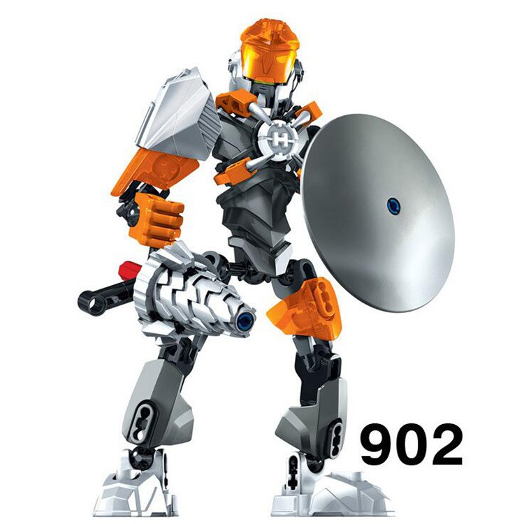 [Mã TOYDEC hoàn 20K xu đơn 50K] Bộ Xếp Hình Hero Factory 5 KSZ 901 902 903 Lắp Ráp Người Máy Rocka Bulk Breez