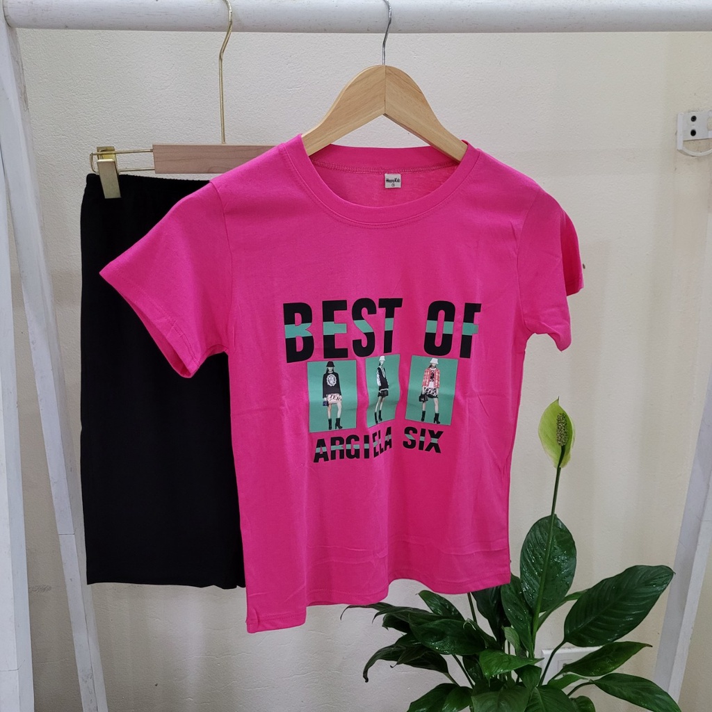 Bộ cotton cho bé gái (6-10 tuổi, 20-35kg) mềm mịn, nhiều hình in đẹp sắc nét, đường may kỹ.