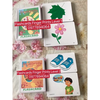 Flashcards Finger Prints 1 &2 dạy trẻ mầm non 4-6 tuổi