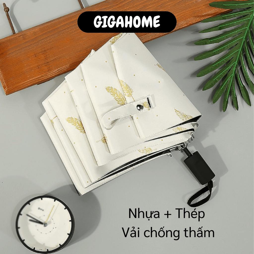 Ô chống UV  ️ GIÁ VỐN  Dù gấp Bronzing feathers chống tia UV chất liệu vải dù chống thấm cao cấp 4504