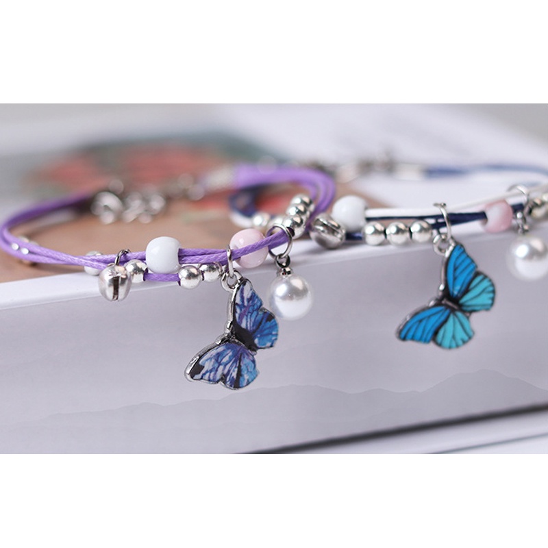 Vòng Tay Nhiều Lớp Mặt Hình Bướm Thời Trang Cho Nữ