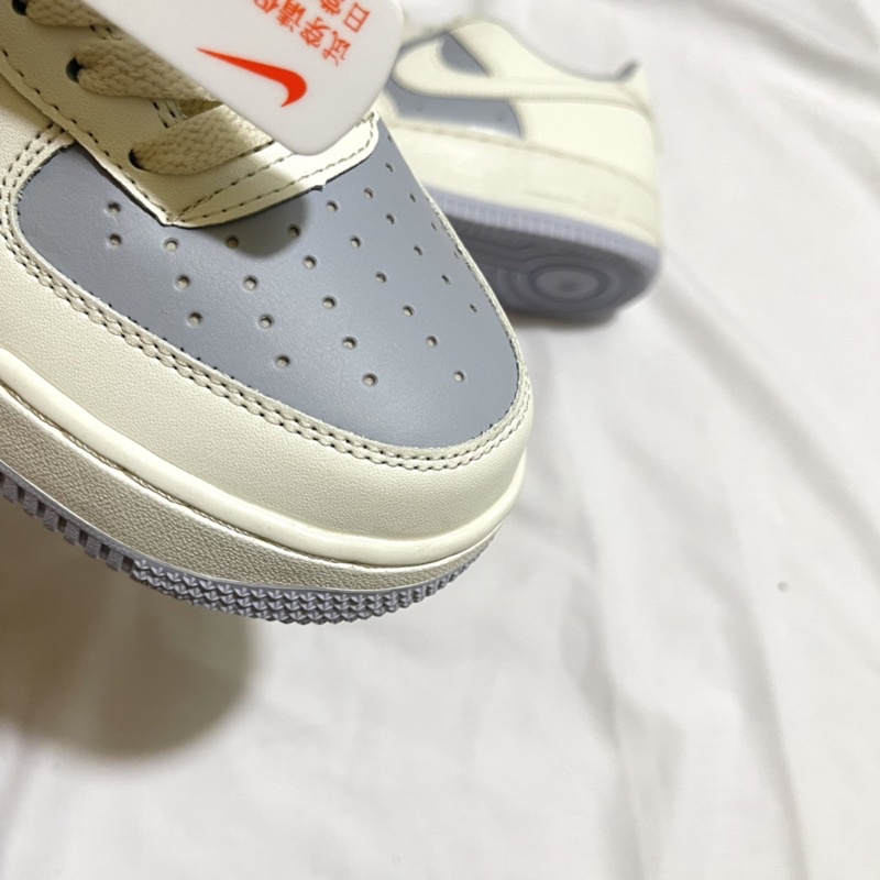 Giày AF1 vải kem canvas cao cấp⚡️FREESHIP ⚡️, giày air force 1 kem be da trơn mới