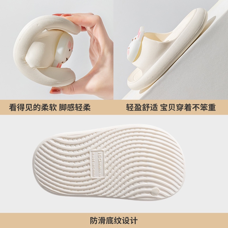 Dép lê cho bé trai bé gái hình thú 5 màu, dép đúc bánh mì siêu nhẹ chống trơn trượt Tula Store