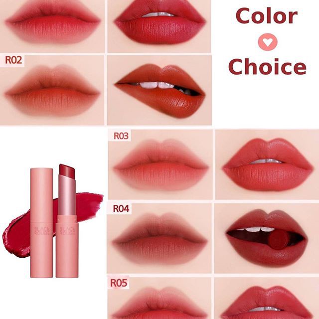 (auth 100% )Son thỏi lì Black Rouge Rose Velvet Lipstick hàn quốc - cosmetic999