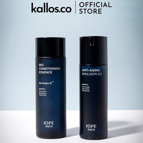 Bộ Dưỡng Da Nam IOPE Men All Pro Retinol, Perfect Tone Up All In One, Bio Essence, Anti Aging Emulsion - Kallos Vietnam