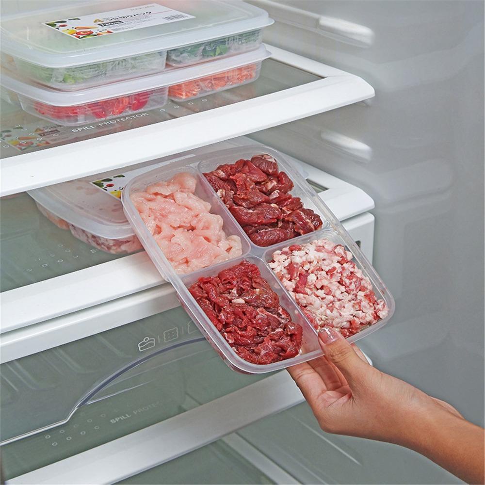 Hộp Đựng Thực Phẩm Có Chia Ngăn Tiện Dụng Cho Tủ Lạnh