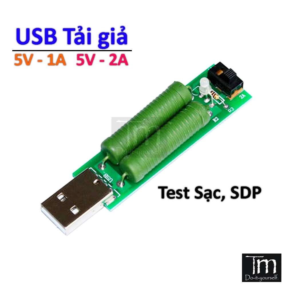 Tải Giả USB 5V 1A-2A Kiểm Tra Sạc - SDP